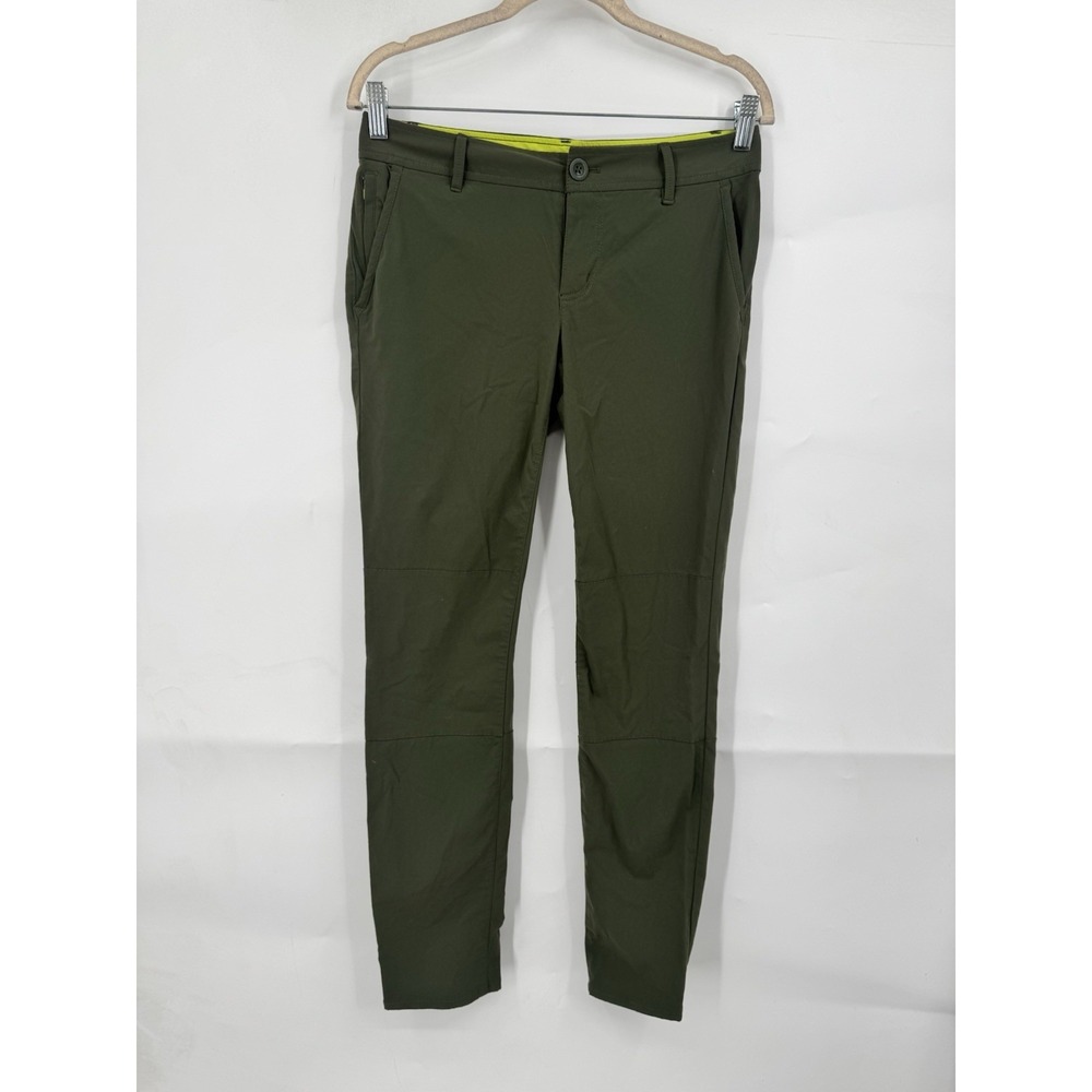 Eddie Bauer Accent‎ Pant Women 2 Green Hiking Camping Outdoor Gorpcore Nature